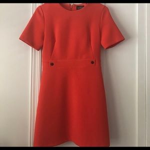 Topshop Petite orange vintage inspired dress
